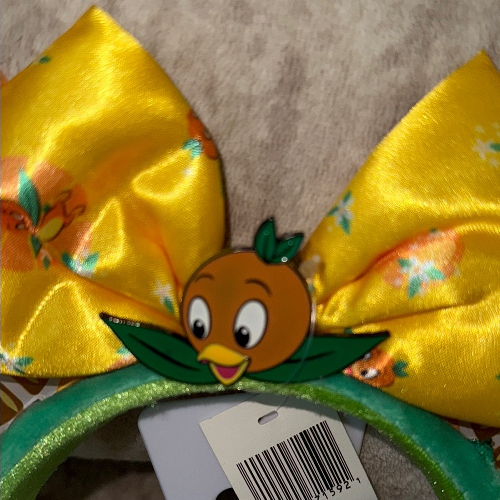 Orange Bird Themed Mouse Ears Headband - Picture 3 of 4